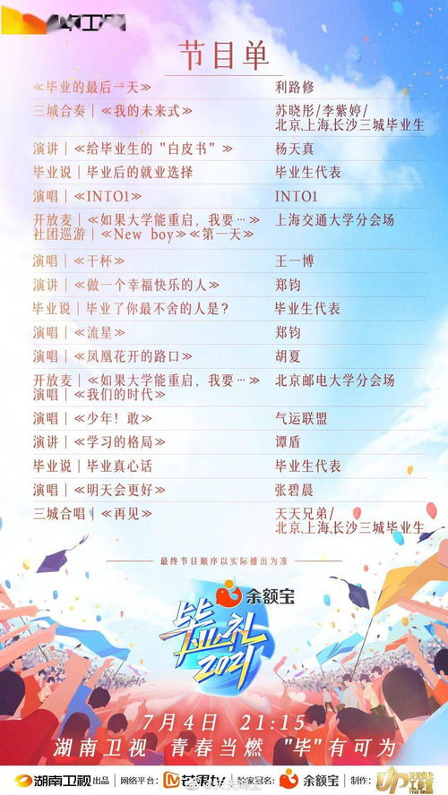 每日視聽(tīng) 2021畢業(yè)禮、極限挑戰(zhàn)寶藏行、假日暖洋洋2等節(jié)目動(dòng)態(tài)